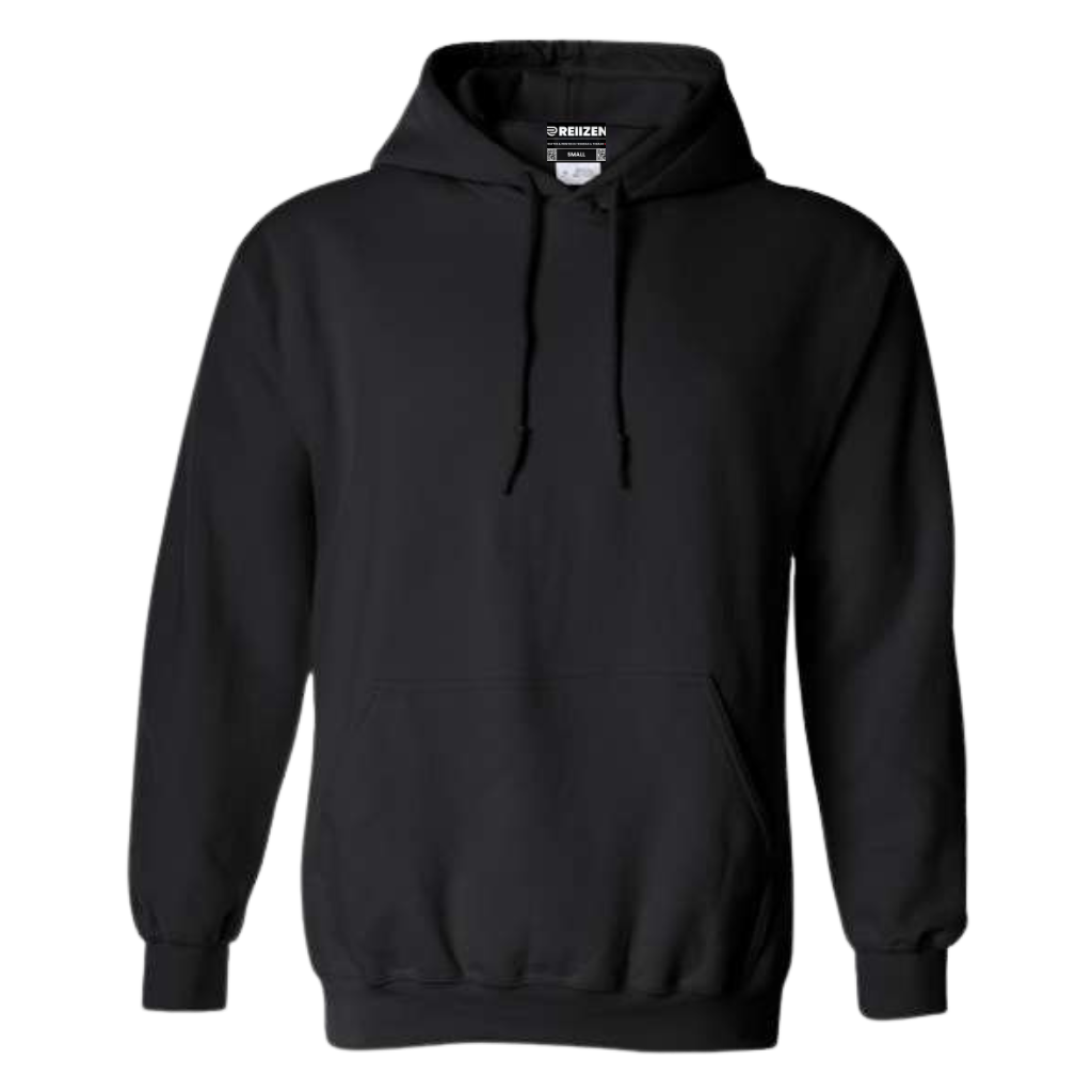 REIIZEN Cotton Fleece Hoodie - Black